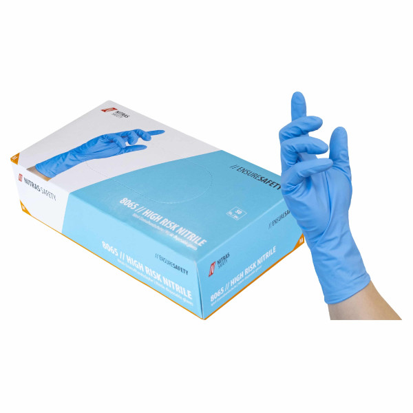 Einweghandschuhe HIGH RISK NITRILE 8065