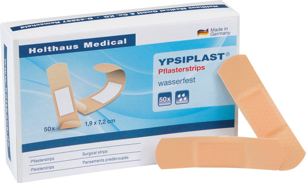 YPSIPLAST® Pflasterstrips, wasserabweisend, 1,9 x 7,2 cm, 50 St.