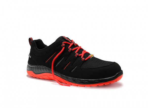 Sicherheitshalbschuhe Maddox Black-Red S3 ESD